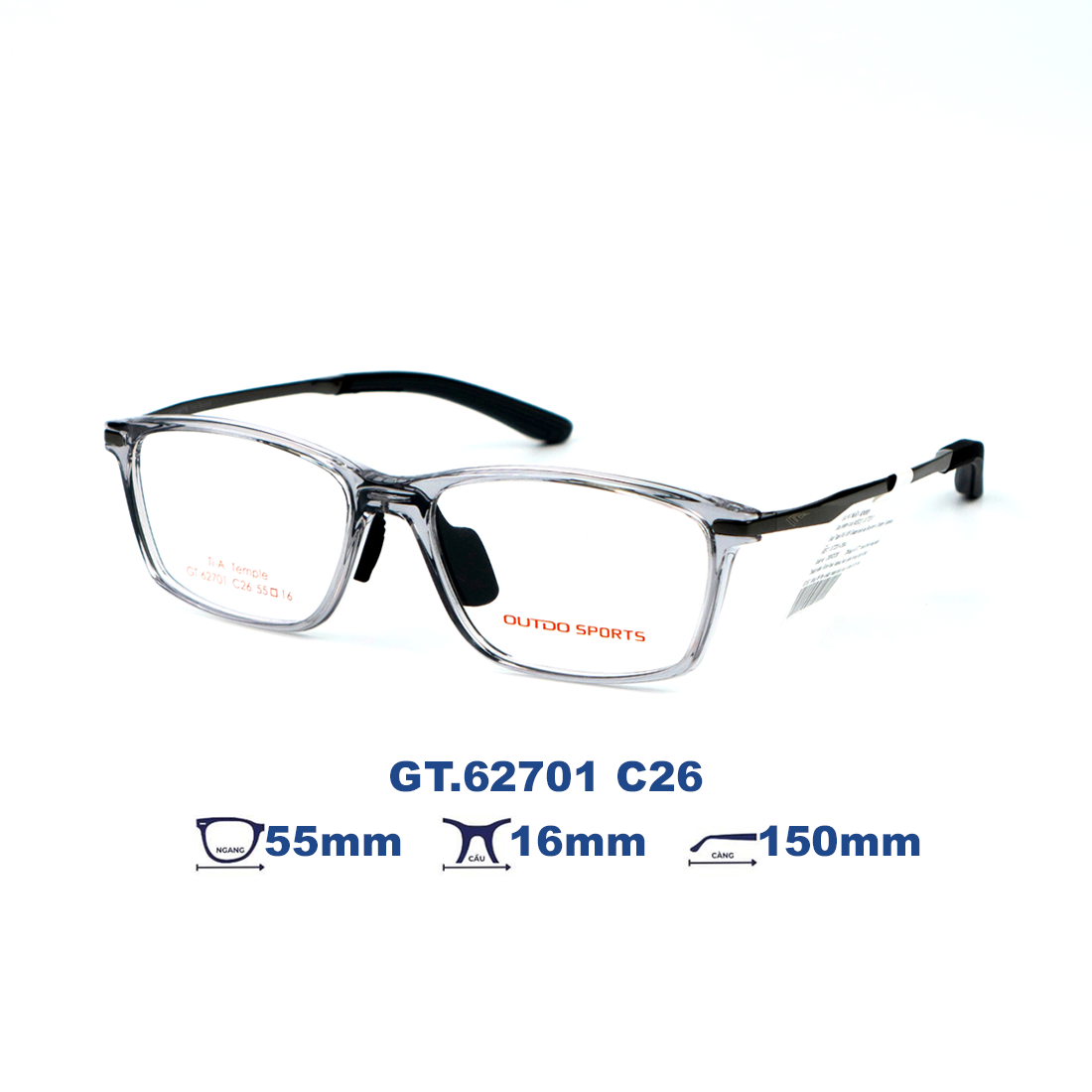 Gọng kính OUTDO GT.62701 C26