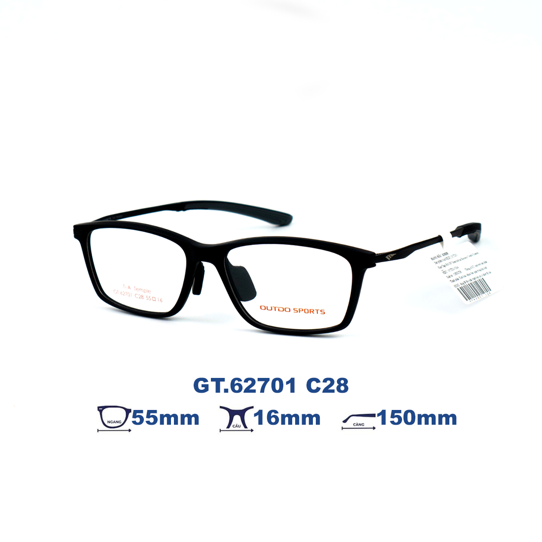 Gọng kính OUTDO GT.62701 C28