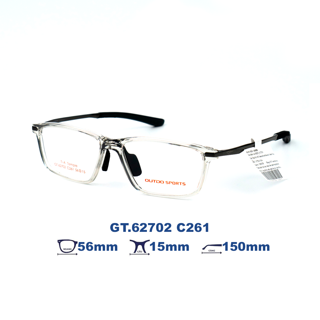 Gọng kính OUTDO GT.62702 C261