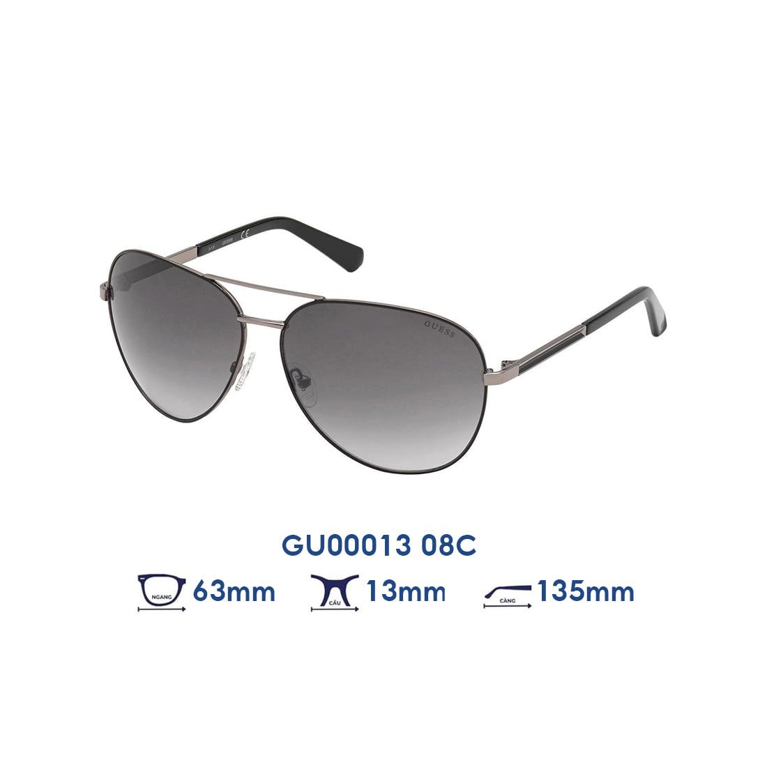  Kính mát GUESS GU00013 08C 