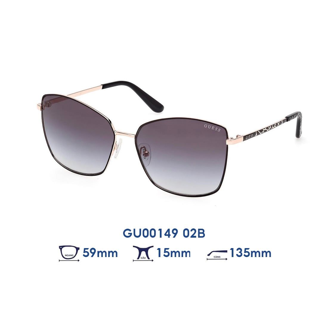  Kính mát GUESS GU00149 02B 