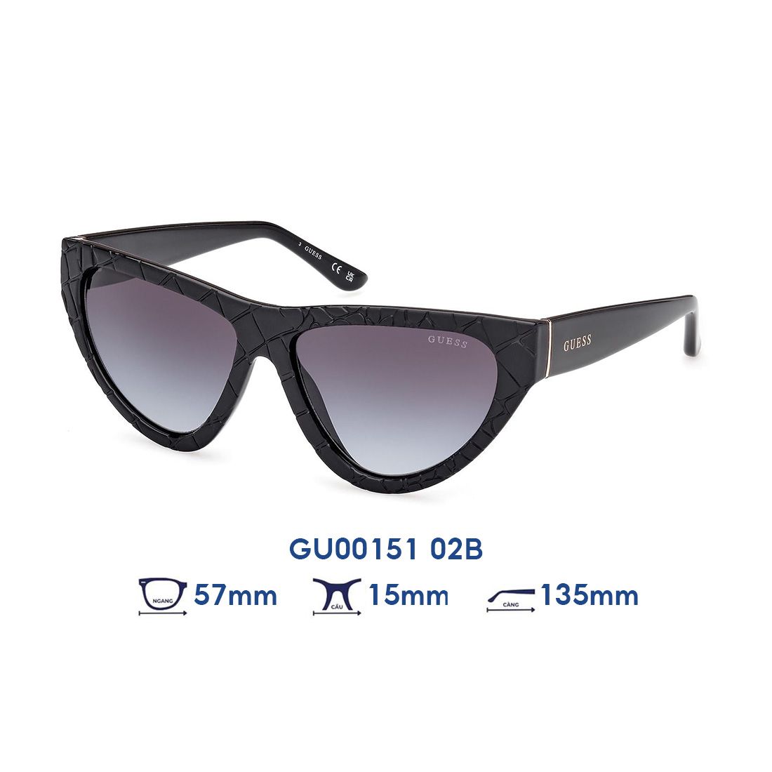  Kính mát GUESS GU00151 02B 