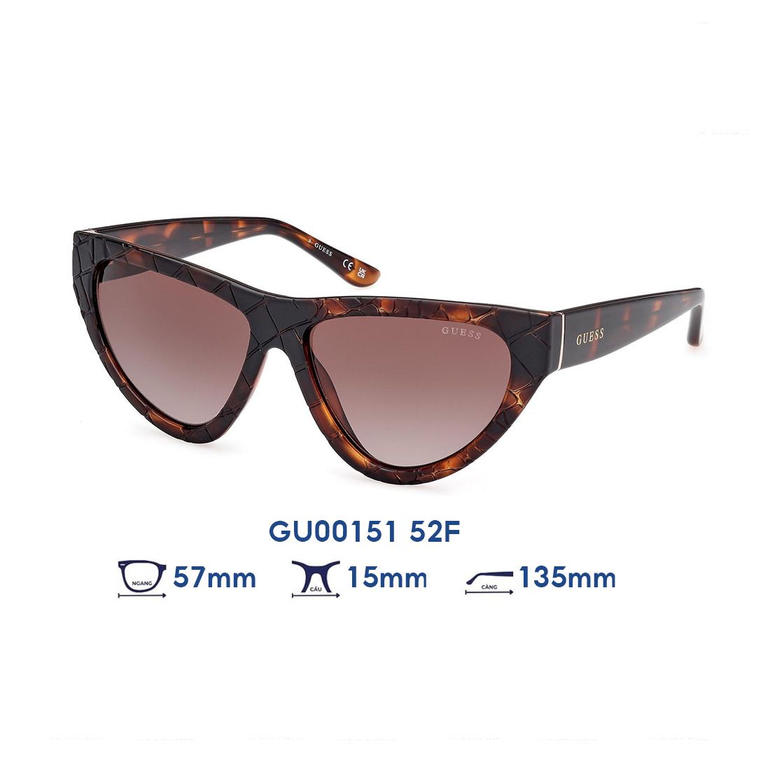  Kính mát GUESS GU00151 52F 