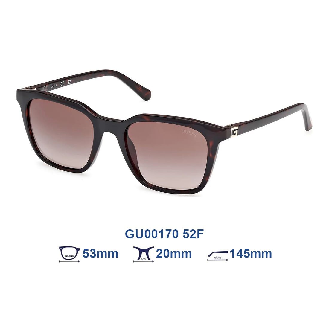  Kính mát GUESS GGU00170 52F 