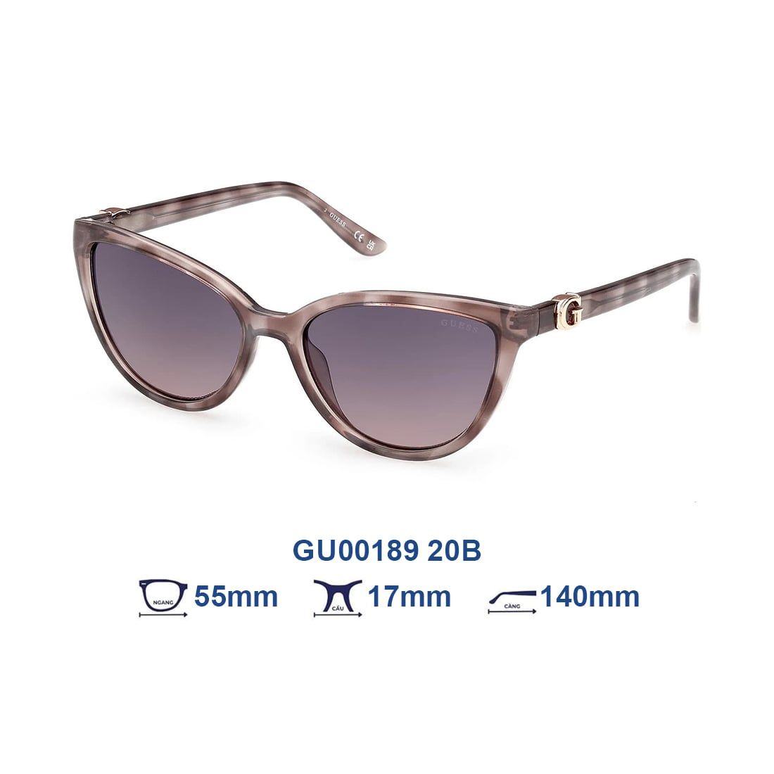  Kính mát GUESS GU00189 20B 