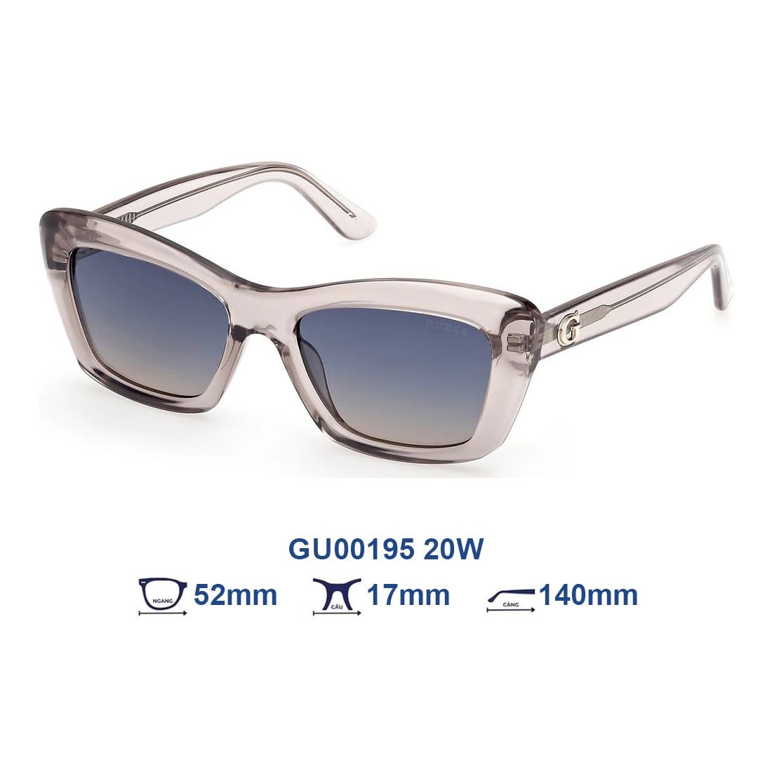  Kính mát GUESS GU00195 20W 