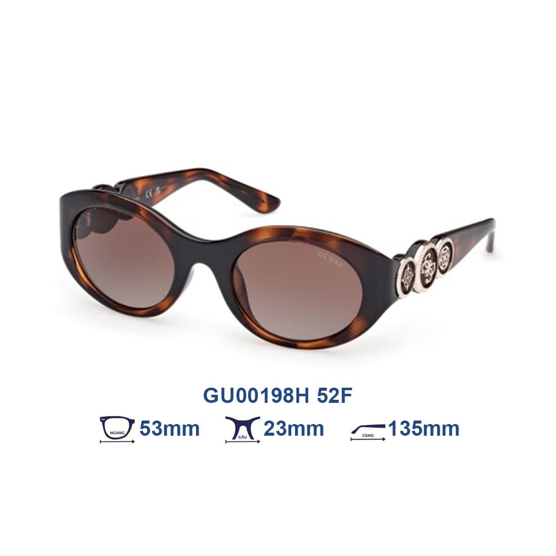  Kính mát GUESS GU00198H 52F 