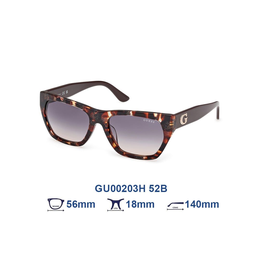  Kính mát GUESS GU00203H 52B 