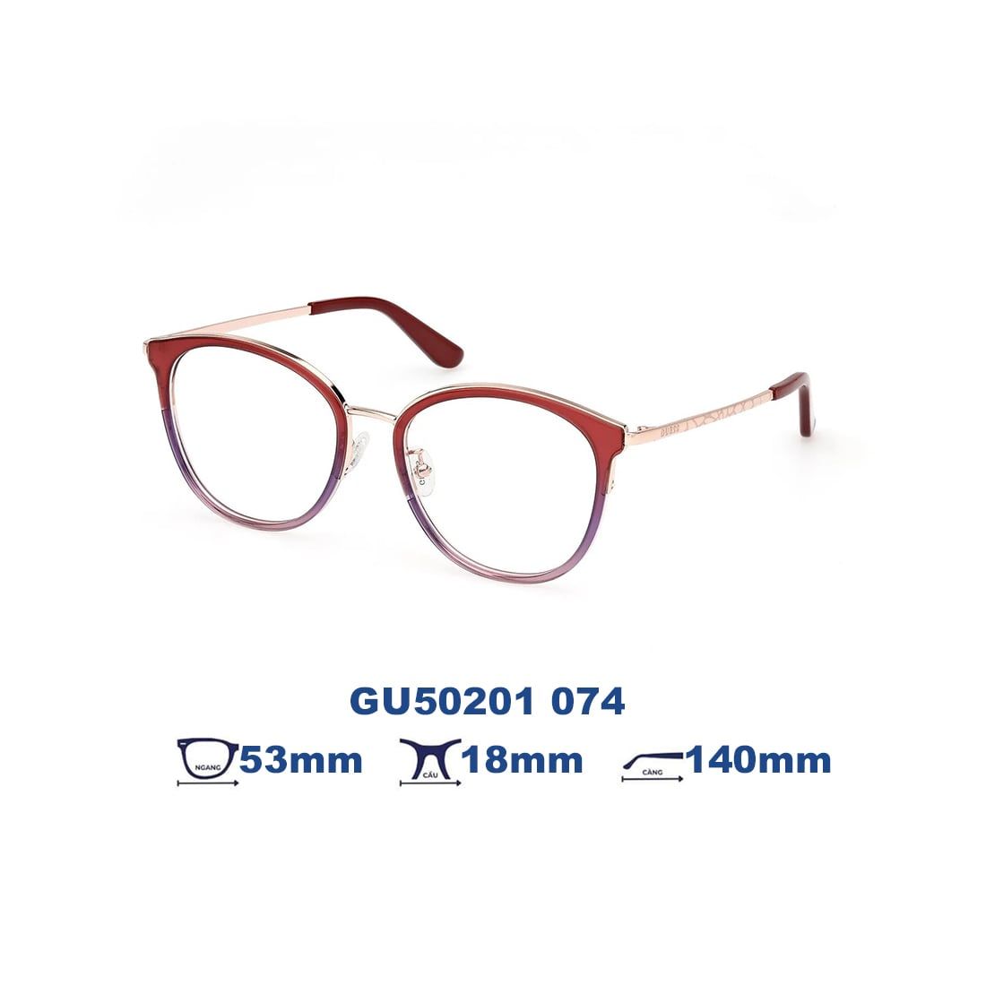  Gọng kính GUESS GU50201 074 