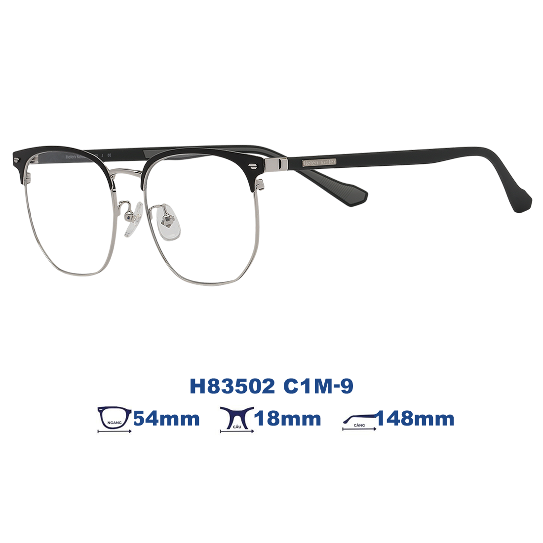 Gọng kính HELEN KELLER H83502 C1M-9