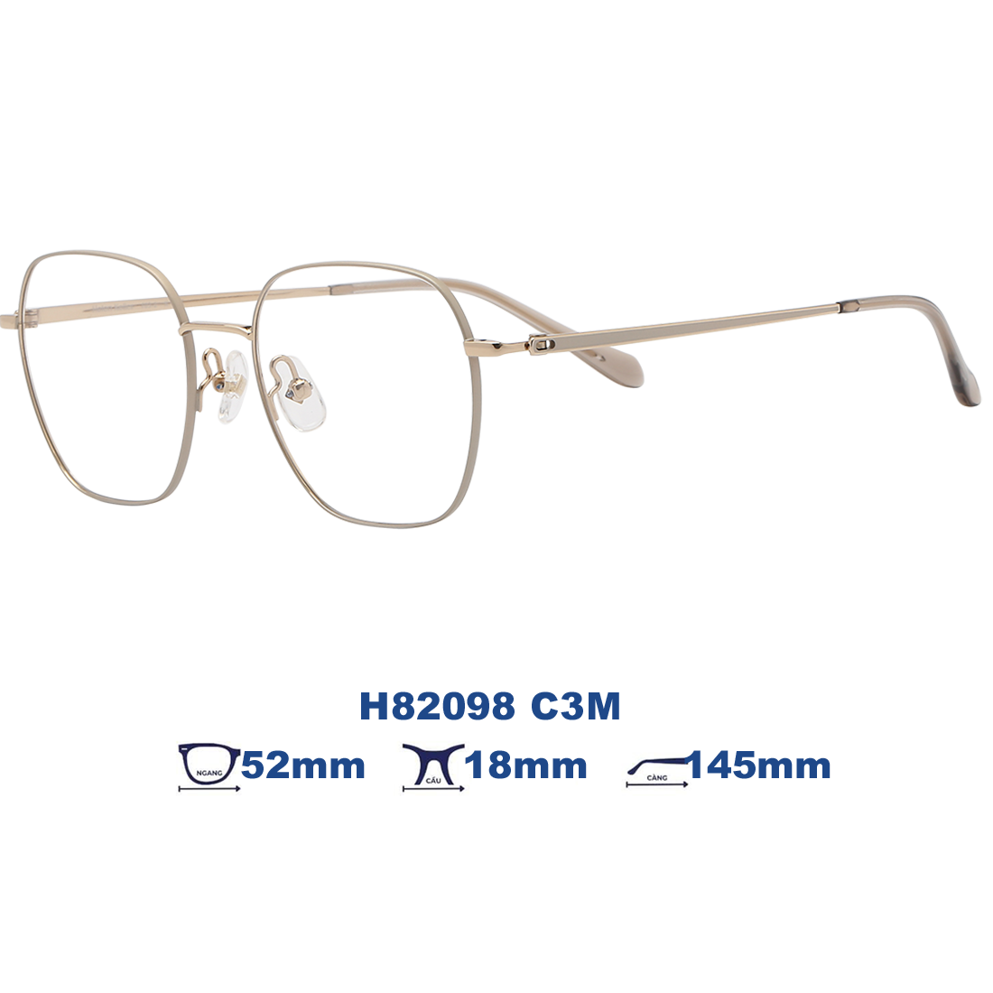 Gọng kính HELEN KELLER H82098 C3M
