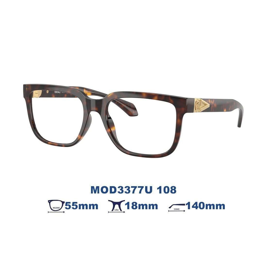 Gọng kính VERSACE MOD3377U 108