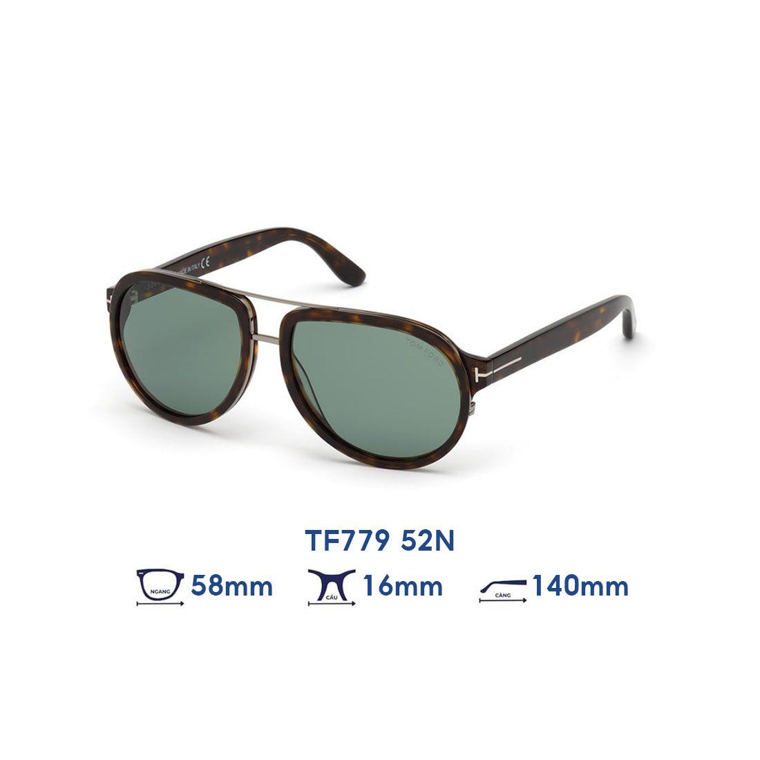  Kính mát Tom Ford TF779 52N 