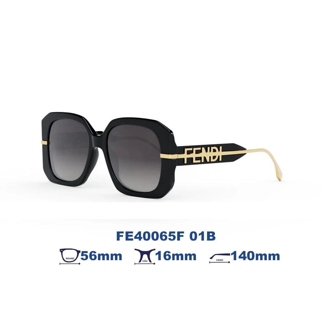 Kính Mát FENDI FE40065F 01B