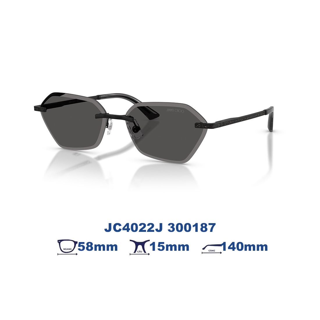  Kính mát JIMMY CHOO JC4022J 300187 