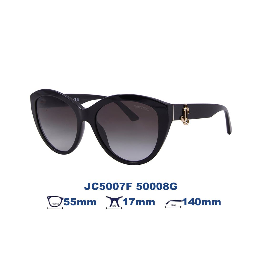  Kính mát JIMMY CHOO JC5007F 50008G 
