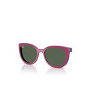 Kính clip-on trẻ em Rayban Junior RY1631C 750871 - Hồng cánh sen phối cao su xanh dương – góc nghiêng 3/4