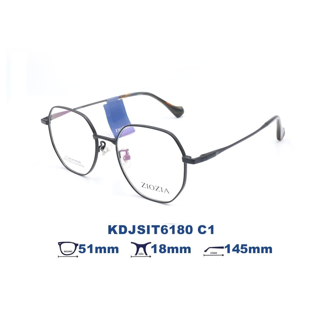  Gọng kính Ziozia KDJSiT6180 C1 
