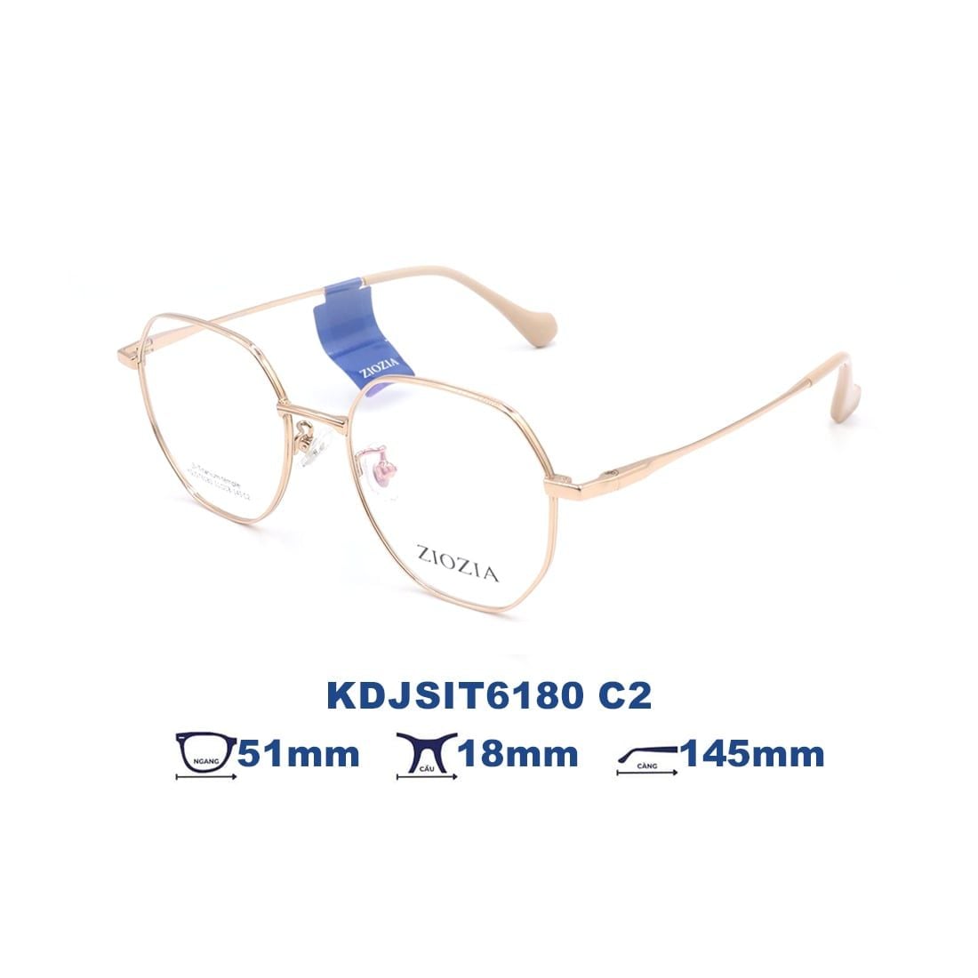  Gọng kính Ziozia KDJSiT6180 C2 
