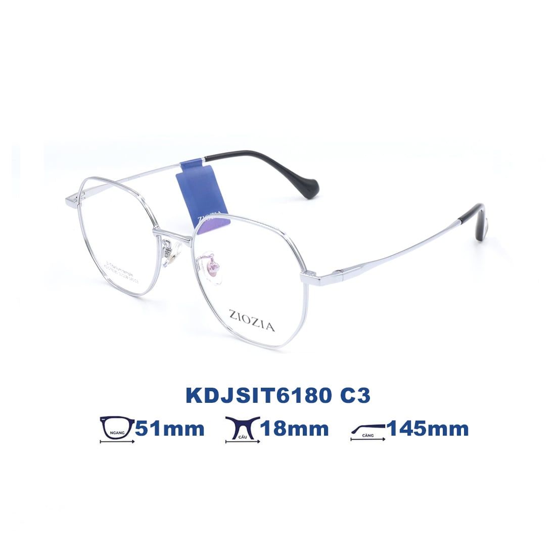  Gọng kính Ziozia KDJSiT6180 C3 