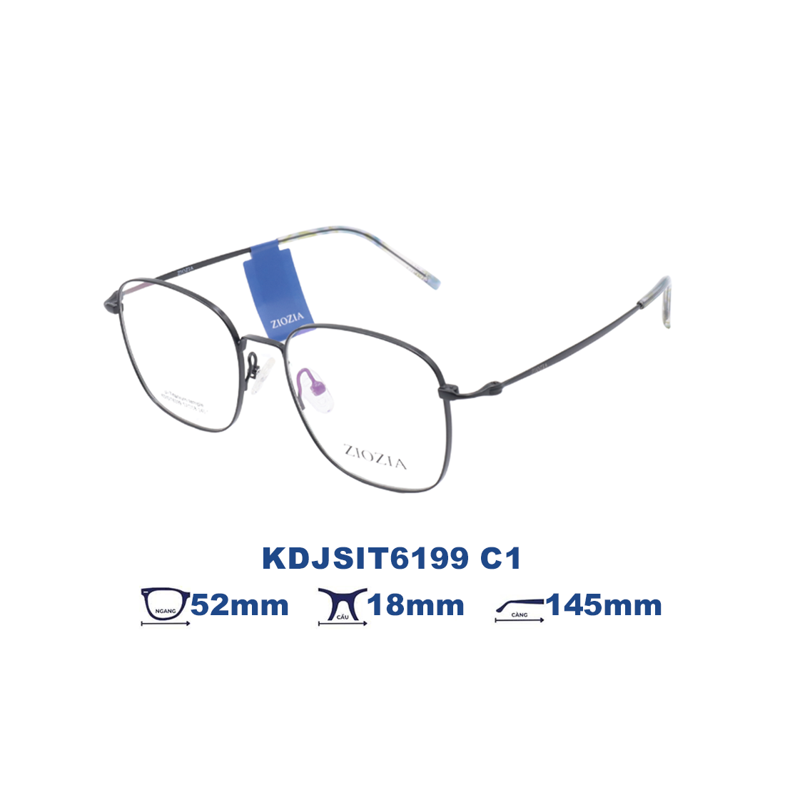  Gọng kính Ziozia KDJSIT6199 C1 