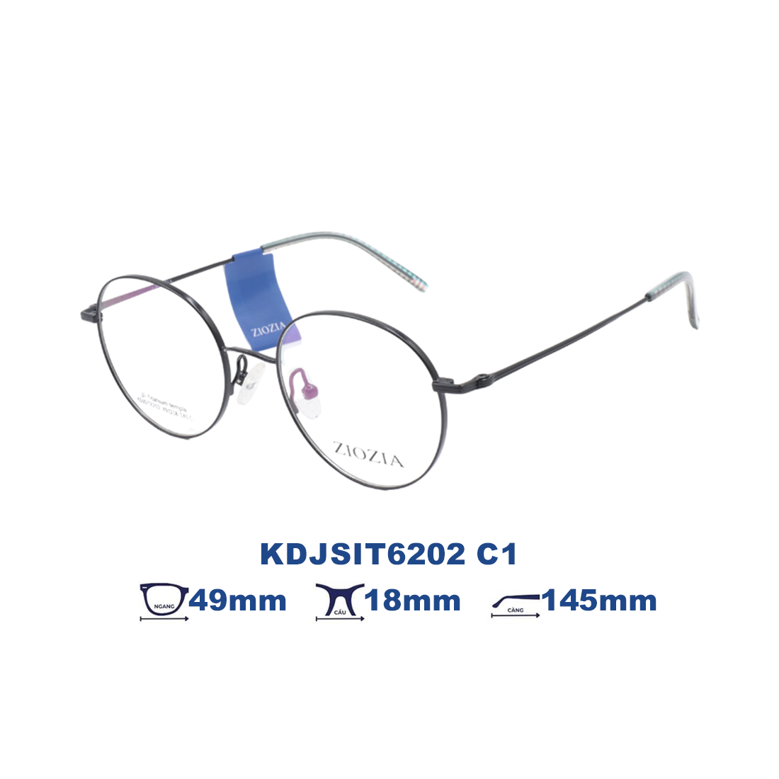  Gọng kính Ziozia KDJSIT6202 C1 