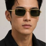 Kính mát Rayban A$AP Rocky Metal 2026 RB3927 001/31 - Gọng vàng Arista, tròng xanh lá
