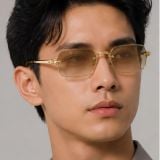Kính mát Rayban A$AP Rocky Metal 2026 RB3928 001/7I - Gọng vàng Arista, tròng nâu chuyển sắc phủ gương vàng