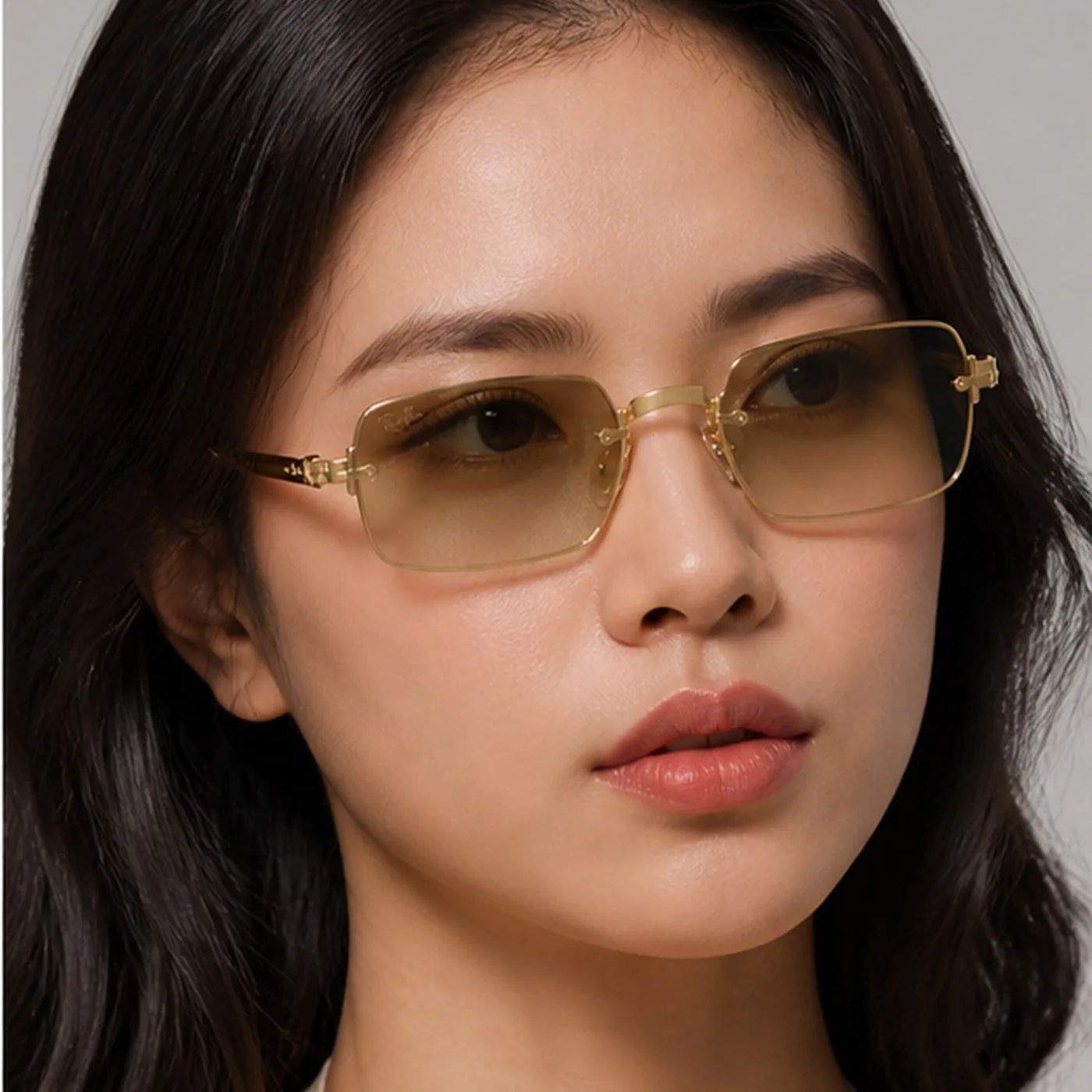 Kính mát Rayban A$AP Rocky Metal 2026 RB3928 001/7I - Gọng vàng Arista, tròng nâu chuyển sắc phủ gương vàng