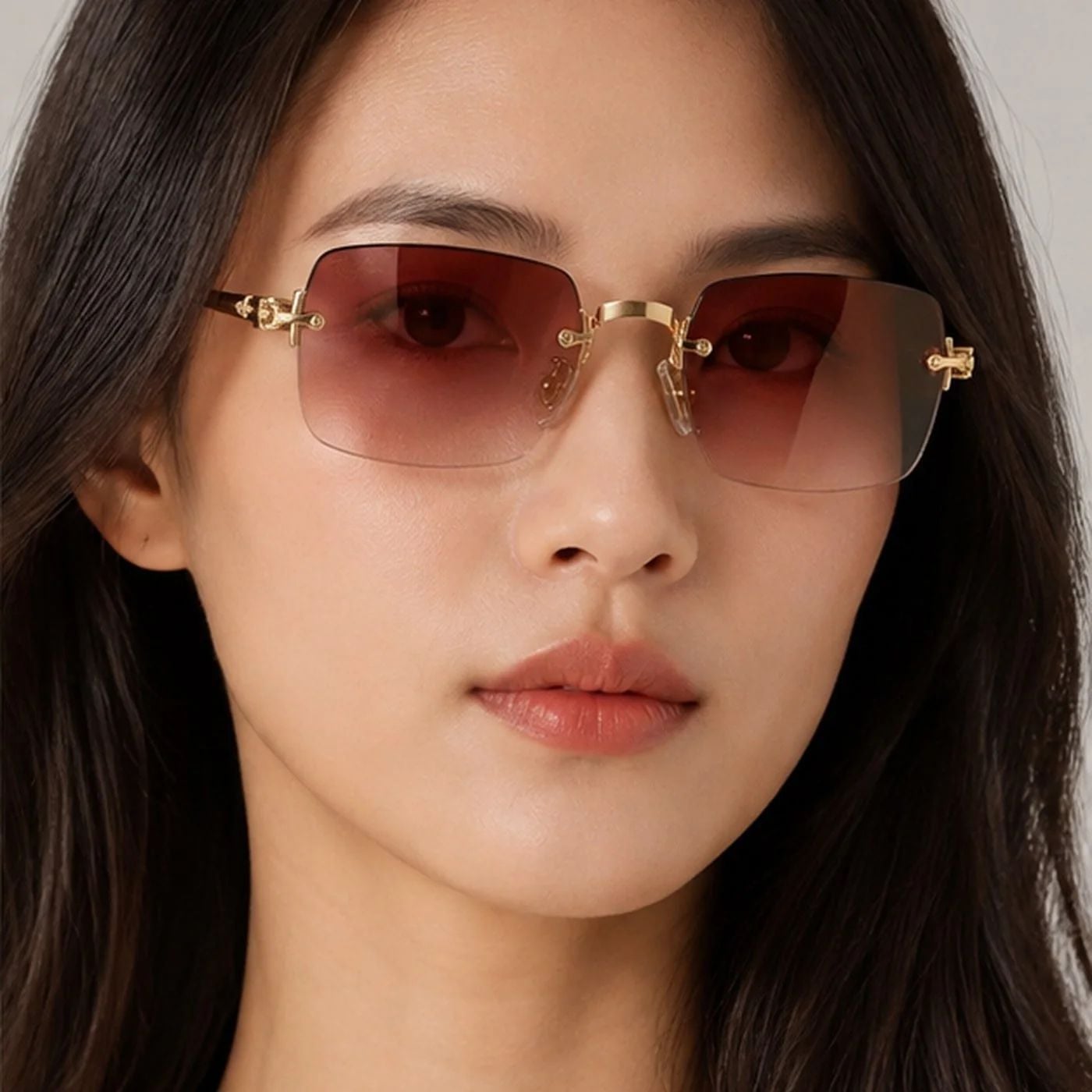Kính mát Rayban A$AP Rocky Metal 2026 RB3928 001/8H - Gọng vàng Arista, tròng trong chuyển tím đậm