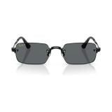 Kính mát Rayban A$AP Rocky Metal 2026 RB3928 002/81 - Gọng đen, tròng xám đậm phân cực