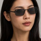Kính mát Rayban A$AP Rocky Metal 2026 RB3928 002/81 - Gọng đen, tròng xám đậm phân cực
