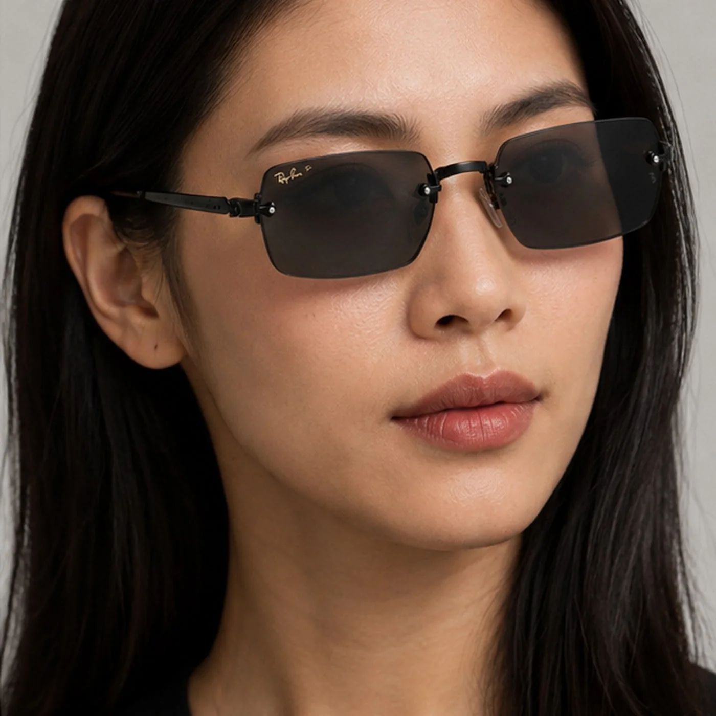 Kính mát Rayban A$AP Rocky Metal 2026 RB3928 002/81 - Gọng đen, tròng xám đậm phân cực