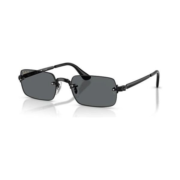 Kính mát Rayban A$AP Rocky Metal 2026 RB3928 002/81 - Gọng đen, tròng xám đậm phân cực
