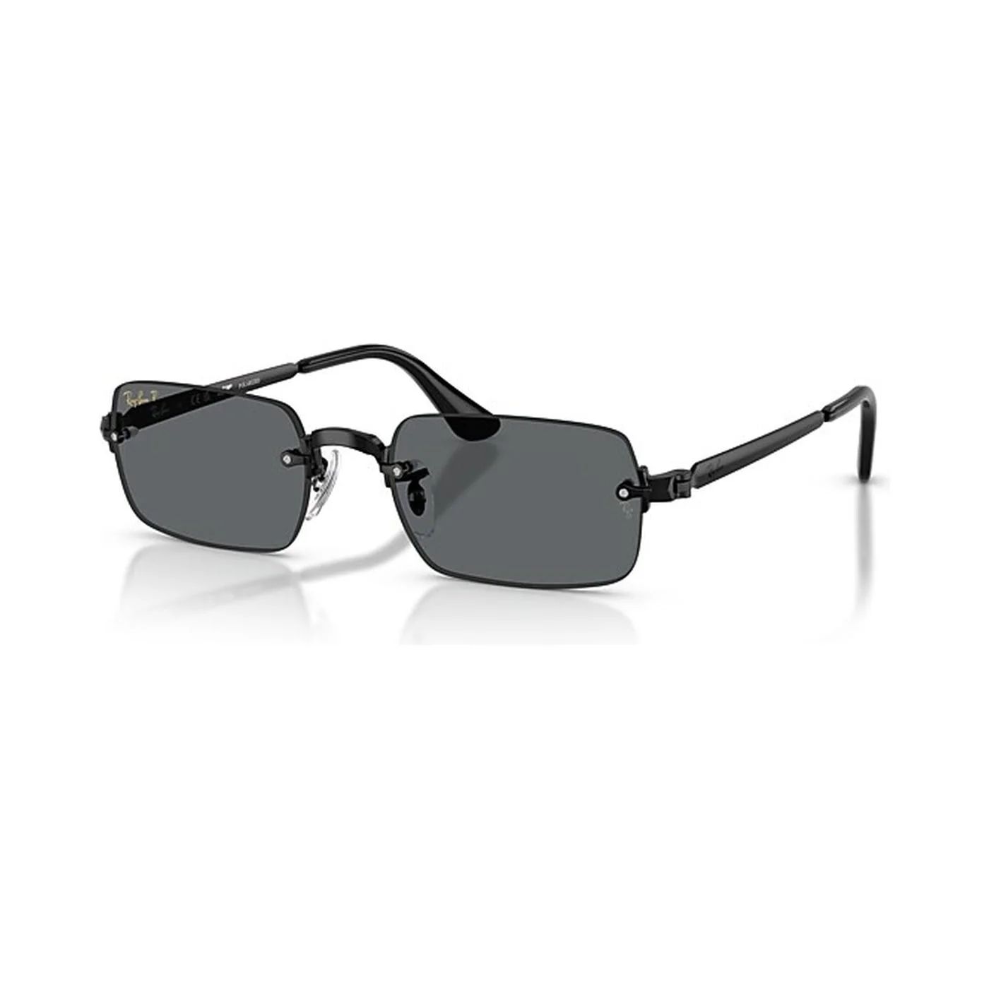 Kính mát Rayban A$AP Rocky Metal 2026 RB3928 002/81 - Gọng đen, tròng xám đậm phân cực