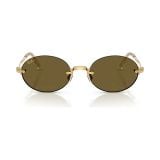Kính mát Rayban A$AP Rocky Metal 2026 RB3929 001/73 - Gọng vàng Arista, tròng nâu đậm