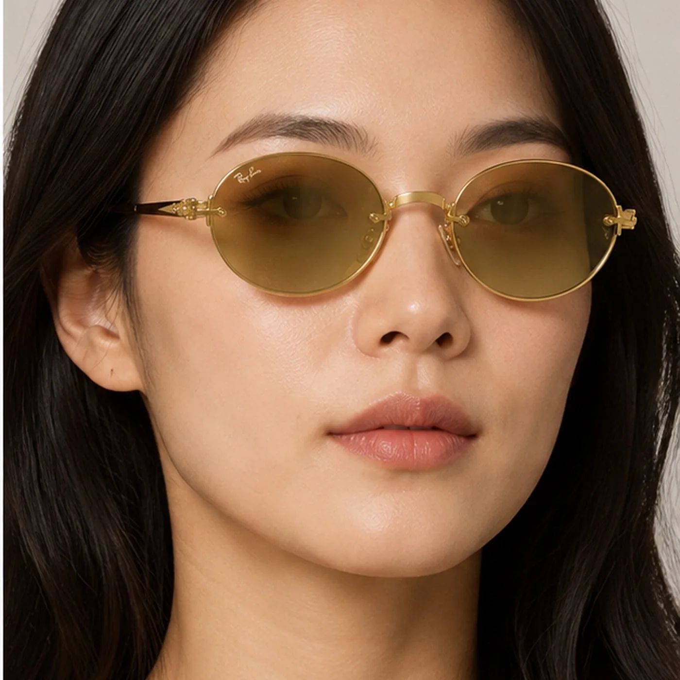 Kính mát Rayban A$AP Rocky Metal 2026 RB3929 001/7I - Gọng vàng Arista, tròng nâu chuyển sắc phủ gương vàng