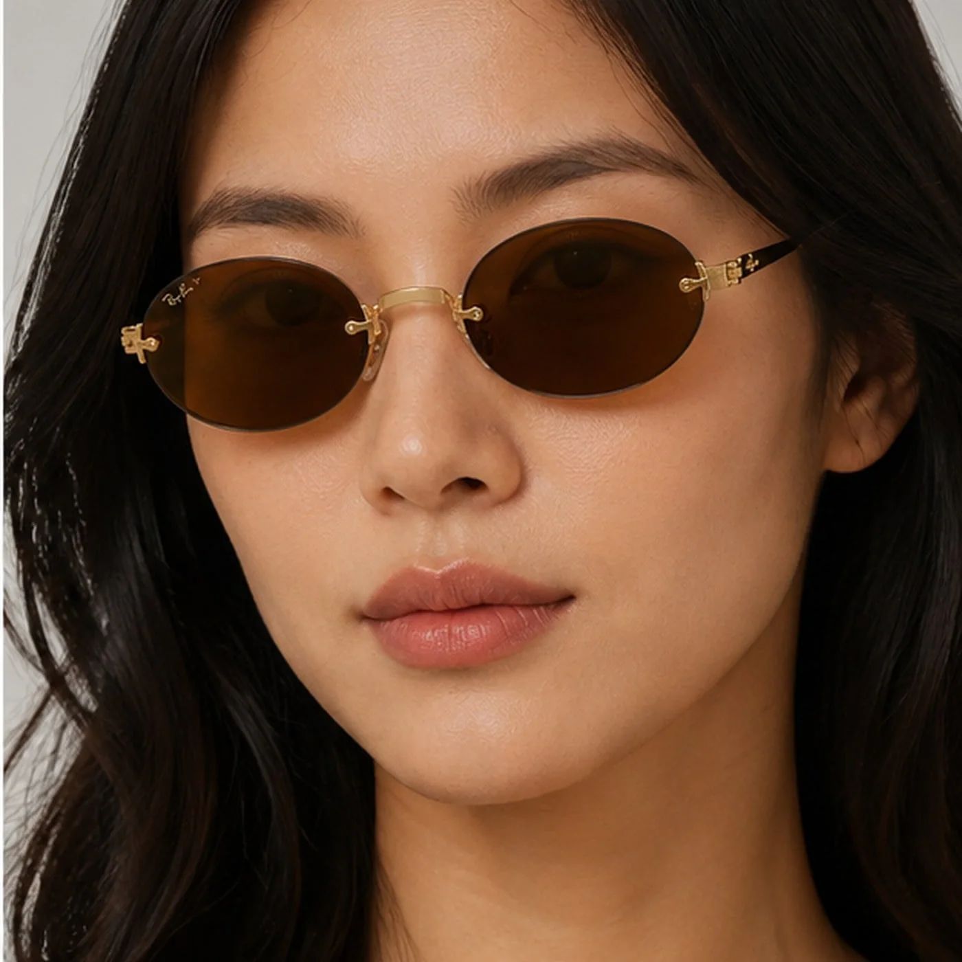 Kính mát Rayban A$AP Rocky Metal 2026 RB3929 001/83 - Gọng vàng Arista, tròng nâu đậm phân cực