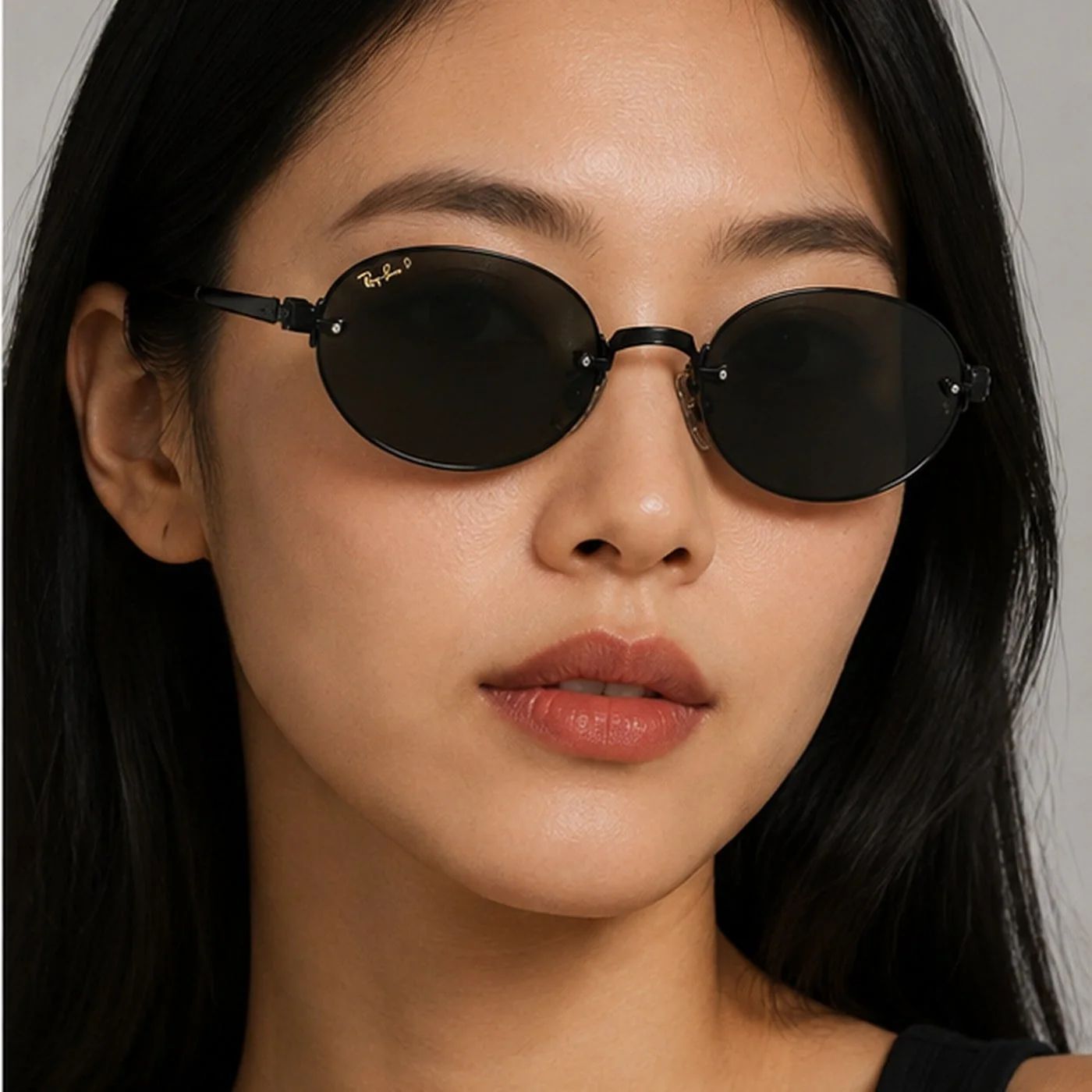 Kính mát Rayban A$AP Rocky Metal 2026 RB3929 002/81 - Gọng đen, tròng xám đậm phân cực