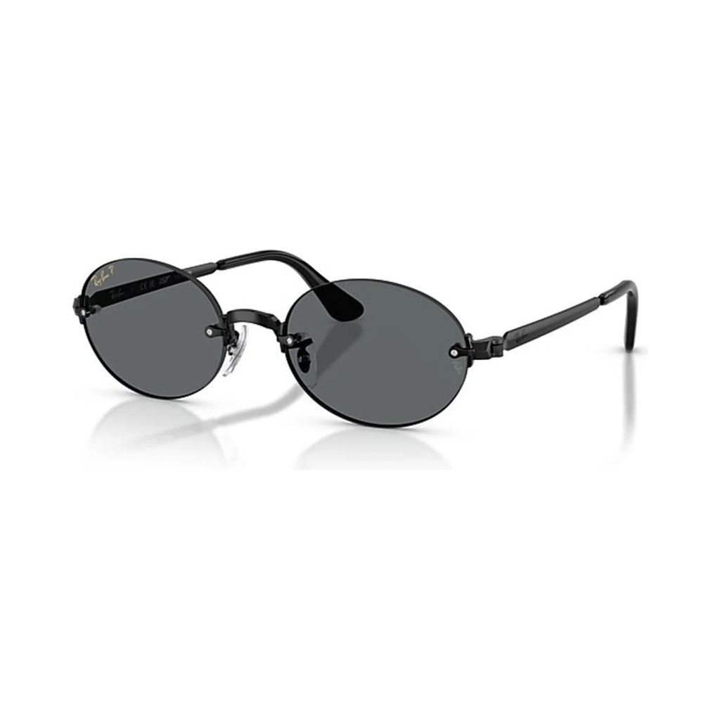 Kính mát Rayban A$AP Rocky Metal 2026 RB3929 002/81 - Gọng đen, tròng xám đậm phân cực