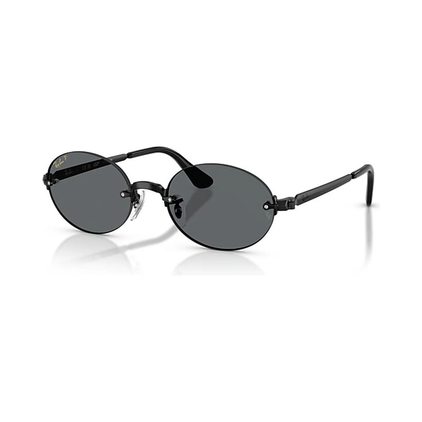 Kính mát Rayban A$AP Rocky Metal 2026 RB3929 002/81 - Gọng đen, tròng xám đậm phân cực