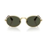 Kính mát Rayban A$AP Rocky Metal 2026 RB3931 001/31 - Gọng vàng Arista, tròng xanh lá
