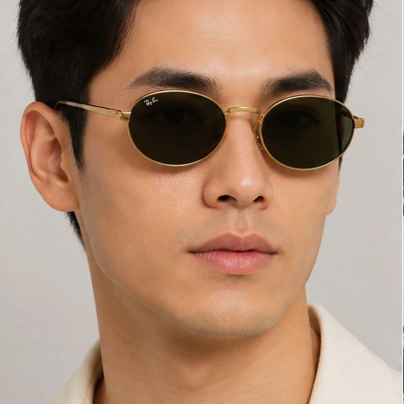 Kính mát Rayban A$AP Rocky Metal 2026 RB3931 001/31 - Gọng vàng Arista, tròng xanh lá