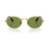 Kính mát Rayban A$AP Rocky Metal 2026 RB3931 001/4E - Gọng vàng Arista, tròng xanh lá
