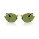 Kính mát Rayban A$AP Rocky Metal 2026 RB3931 001/4E - Gọng vàng Arista, tròng xanh lá