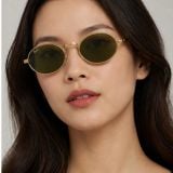 Kính mát Rayban A$AP Rocky Metal 2026 RB3931 001/4E - Gọng vàng Arista, tròng xanh lá