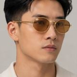 Kính mát Rayban A$AP Rocky Metal 2026 RB3931 001/53 - Gọng vàng Arista, tròng nâu