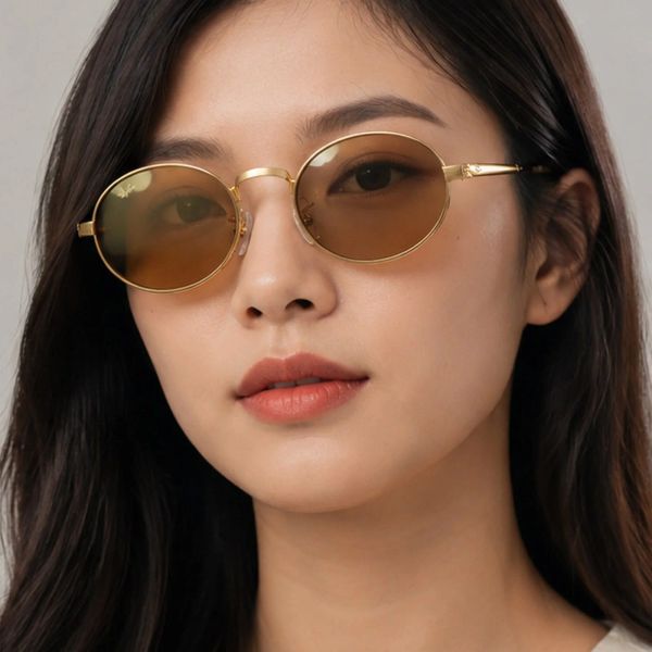 Kính mát Rayban A$AP Rocky Metal 2026 RB3931 001/53 - Gọng vàng Arista, tròng nâu