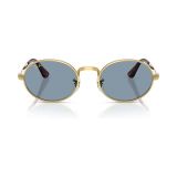 Kính mát Rayban A$AP Rocky Metal 2026 RB3931 001/56 - Gọng vàng Arista, tròng xanh dương