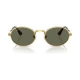 Kính mát Rayban A$AP Rocky Metal 2026 RB3931 001/58 - Gọng vàng Arista, tròng xanh lá phân cực